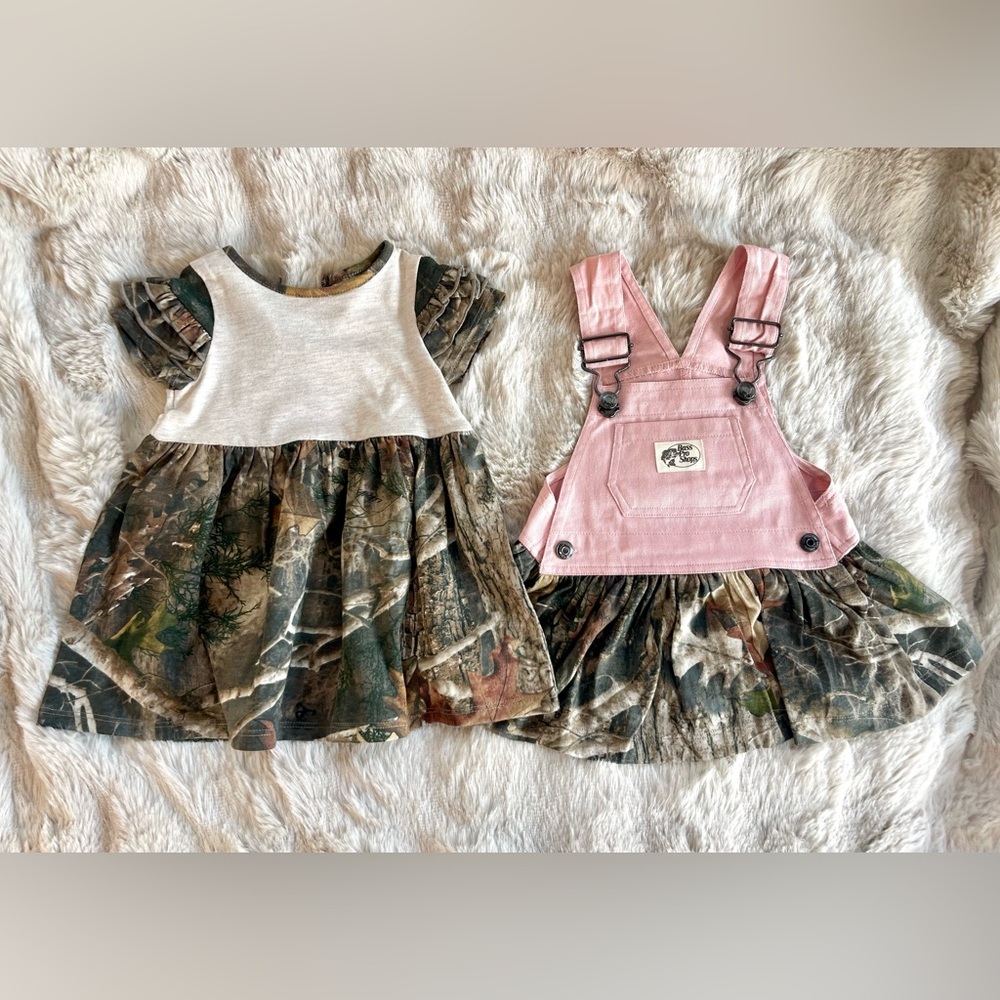 Bass Pro Shops Pink and Camouflage Kids Dress Set